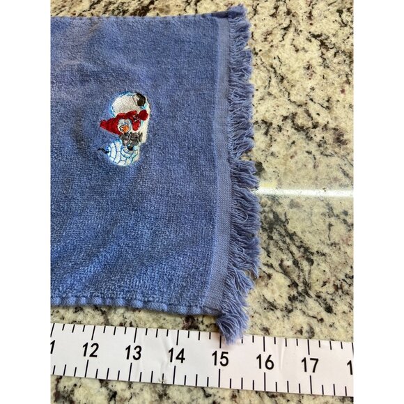 Christmas Embroidered Towels Merry Xmas Tree Snowman Holiday Kitchen Bath Set 4 - Picture 9 of 13